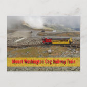 Mount Washington Cog Railway Zug Fotografie Postkarte (Vorderseite)