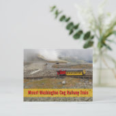 Mount Washington Cog Railway Zug Fotografie Postkarte (Stehend Vorderseite)