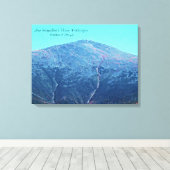 Mount Washington Elevation Wrapped Canvas Leinwanddruck (Insitu (Holzboden))