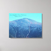 Mount Washington Elevation Wrapped Canvas Leinwanddruck (Vorderseite)