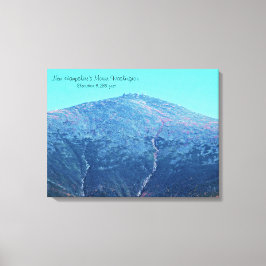 Mount Washington Elevation Wrapped Canvas Leinwanddruck