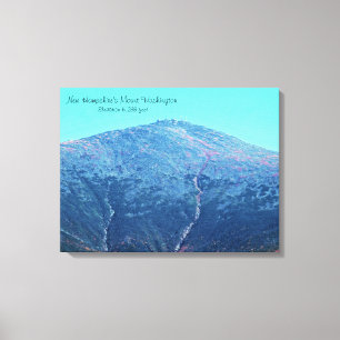 Mount Washington Elevation Wrapped Canvas Leinwanddruck