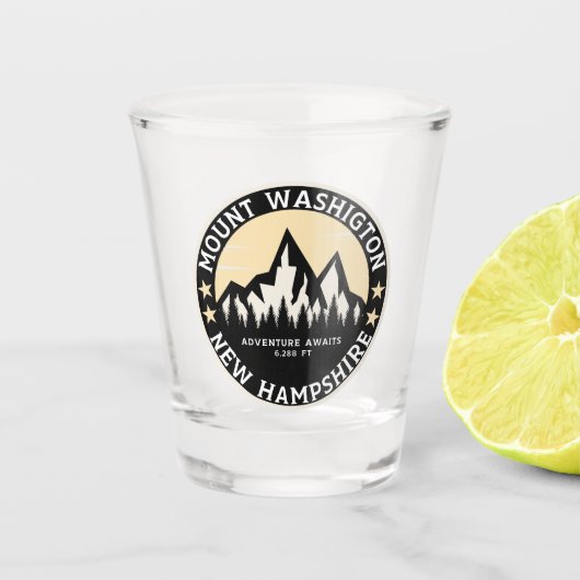 Mount Washington Forest Landscape Schnapsglas (Vorderseite)