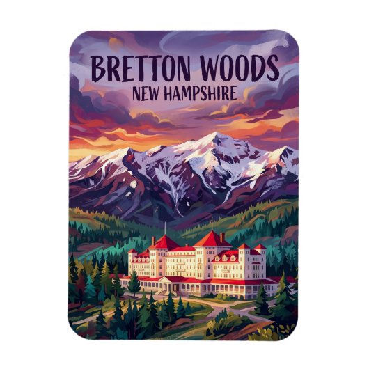 Mount Washington Hotel USA Magnet (Vertikal)