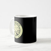Mount Washington New Hampshire Hiking Skiing Retro Kaffeetasse (Vorderseite Links)