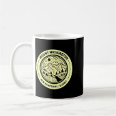 Mount Washington New Hampshire Hiking Skiing Retro Kaffeetasse (Links)
