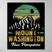 Mount Washington New Hampshire Poster (Vorne)