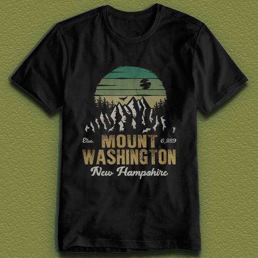 Mount Washington New Hampshire Retro Vintag T-Shirt