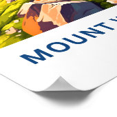 Mount Washington New Hampshire Travel Print Poster (Ecke)