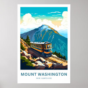 Mount Washington New Hampshire Travel Print Poster