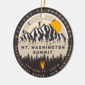 Mount Washington New Hampshire Wandern Camping Keramik Ornament (Links)