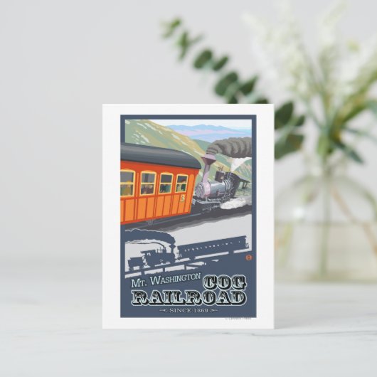 Mount Washington, New HampshireCog Railroad Postkarte (Stehend Vorderseite)