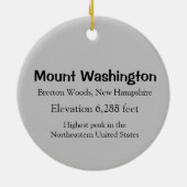 Mount Washington Ornament (Hinten)