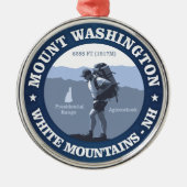 Mount Washington Silbernes Ornament (Vorne)