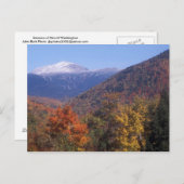 Mount Washington Snow Foliage Postkarte (Vorne/Hinten)