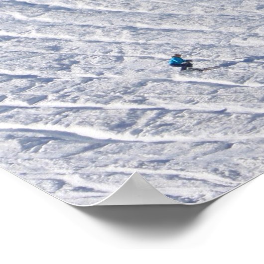 Mount Washington Tuckermans Ravine Skiier Poster (Ecke)