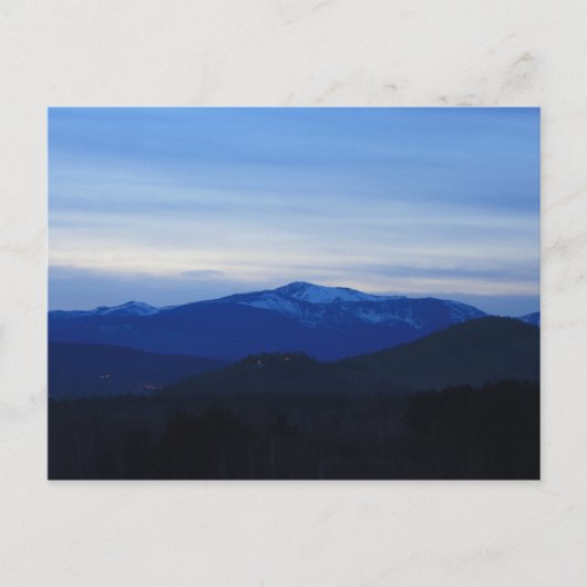 Mount Washington Twilight Postkarte (Vorderseite)