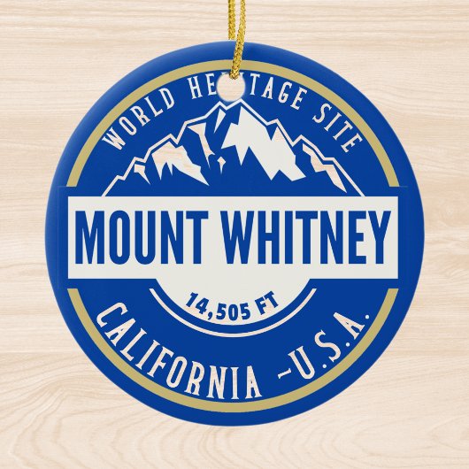 Mount Whitney: A Crown of California’s Sierra Neva Keramik Ornament