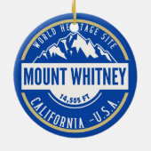 Mount Whitney: A Crown of California’s Sierra Neva Keramik Ornament (Hinten)