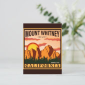 Mount Whitney California Sierra Nevada Vintag Postkarte (Stehend Vorderseite)