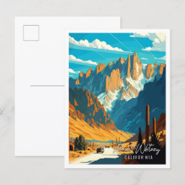 Mount Whitney California Vintage Postkarte