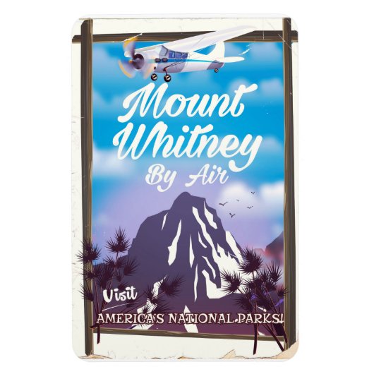 Mount Whitney, Classic California Travel Poster Magnet (Vertikal)
