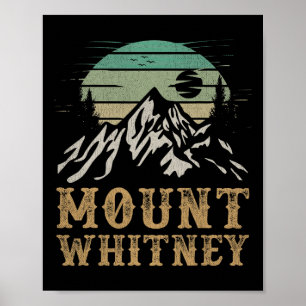 Mount Whitney National Park Merchandise Wandern Mt Poster