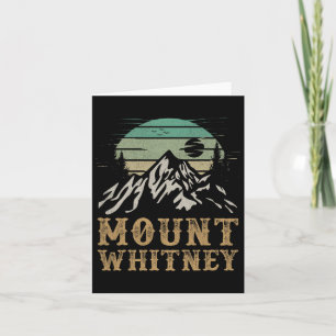 Mount Whitney National Park Merchandise Wandert Mt Karte