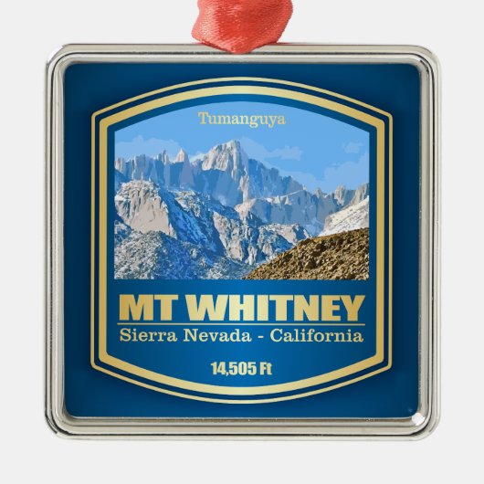 Mount Whitney (PF) Ornament Aus Metall (Vorne)