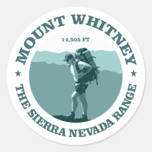 Mount Whitney Runder Aufkleber