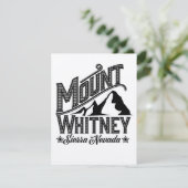 Mount Whitney Sierra Nevada Reiseposter (Stehend Vorderseite)