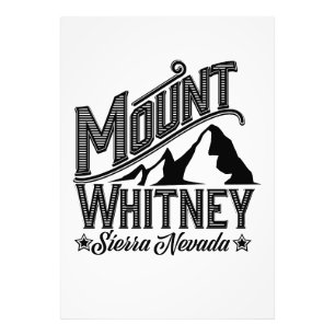 Mount Whitney Sierra Nevada Reiseposter Fotodruck