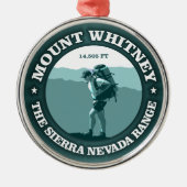 Mount Whitney Silbernes Ornament (Vorne)
