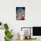 Mount Whitney und Wildblumen Poster (Heimbüro)