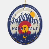 Mount Yale Colorado 14ers Fourteener Klettern Keramik Ornament (Links)