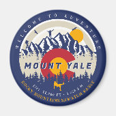 Mount Yale Colorado Flag 14ers Fourteener Klettern Magnet (Vorne)