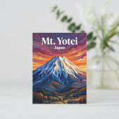 Mount Yotei Japan wird zu Postkarte (Stehend Vorderseite)