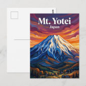 Mount Yotei Japan wird zu Postkarte (Vorne/Hinten)