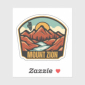 Mount Zion, Illinois Aufkleber (Blatt)
