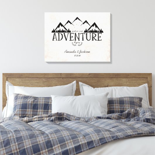 Mountain Adventure Alternative Wedding Gästebuch (Insitu (Schlafzimmer))