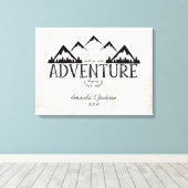 Mountain Adventure Alternative Wedding Gästebuch (Insitu (Holzboden))