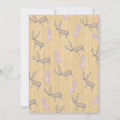 Mountain Adventure Baby Dusche Wasserfarbenwald Einladung (Rückseite)