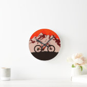 Mountain Adventure Bike Runde Wanduhr (Zuhause)