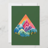 Mountain Adventure erwartet Baby Shower Einladung (Rückseite)