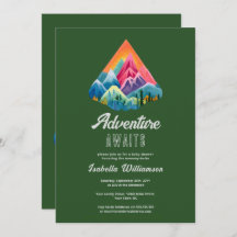 Mountain Adventure erwartet Baby Shower