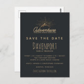 Mountain Adventure Family Wiedersehen Save the Dat Postkarte (Vorne/Hinten)
