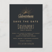 Mountain Adventure Family Wiedersehen Save the Dat Postkarte (Vorderseite)
