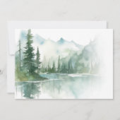 Mountain Adventure Forest Greenery Boy Baby Shower Einladung (Rückseite)