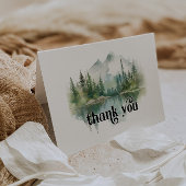 Mountain Adventure Forest Greenery Danke Karte