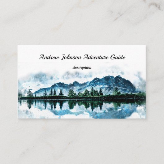 Mountain Adventure Guide Custom Visitenkarte (Vorderseite)